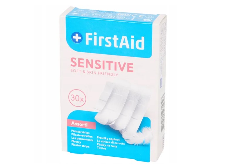 Pflaster-Set FIRST AID Sensitive 30 Stück.